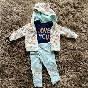 Cat and Jack Baby Three Piece 6-9 month Set